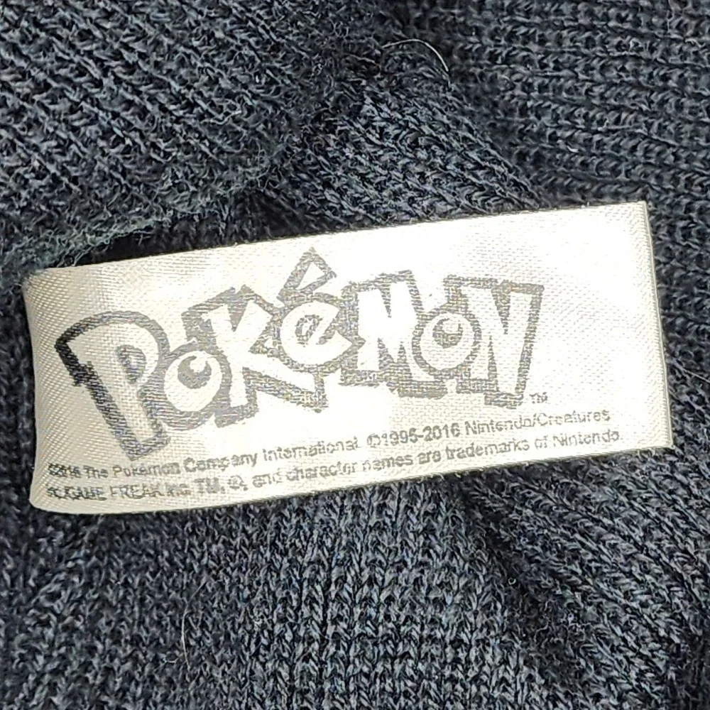 Pokemon Pokeball Kids‎ Beanie Hat Black Knit Nintendo Cartoon Network